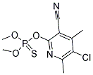 5-Chloro-2-[(dimethoxyphosphorothioyl)oxy]-4,6-dimethylnicotinonitrile 结构式