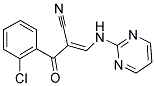 2-((2-CHLOROPHENYL)CARBONYL)-3-(PYRIMIDIN-2-YLAMINO)PROP-2-ENENITRILE 结构式