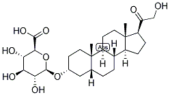 5-BETA-PREGNAN-3-ALPHA, 21-DIOL-20-ONE 3-GLUCOSIDURONATE 结构式