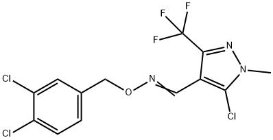 5-CHLORO-1-METHYL-3-(TRIFLUOROMETHYL)-1H-PYRAZOLE-4-CARBALDEHYDE O-(3,4-DICHLOROBENZYL)OXIME 结构式