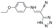 2-(2H-2,3,4,5-TETRAAZOLYL)-3-((4-ETHOXYPHENYL)AMINO)PROP-2-ENENITRILE 结构式