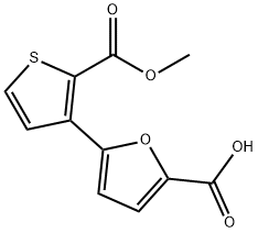 5-[2-(METHOXYCARBONYL)-3-THIENYL]-2-FUROIC ACID 结构式