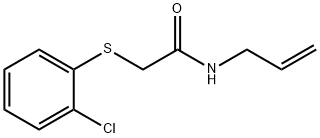 N-烯丙基-2-((2-氯苯基)硫代)乙酰胺 结构式