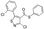 PHENYL 3-CHLORO-5-(2-CHLOROPHENYL)ISOTHIAZOLE-4-CARBOTHIOATE 结构式