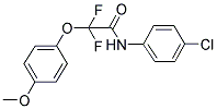 N-(4-CHLOROPHENYL)-2,2-DIFLUORO-2-(4-METHOXYPHENOXY)ACETAMIDE 结构式