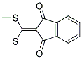 2-(DIMETHYLTHIOMETHYLENE)INDANE-1,3-DIONE 结构式