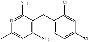 5-(2,4-DICHLOROBENZYL)-2-METHYL-4,6-PYRIMIDINEDIAMINE 结构式