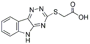 2-(2,3,6-TRIAZINO[5,4-B]INDOL-3-YLTHIO)ACETIC ACID 结构式