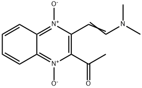 2-ACETYL-3-[2-(DIMETHYLAMINO)VINYL]-1,4-QUINOXALINEDIIUMDIOLATE 结构式