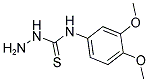 N-(3,4-DIMETHOXYPHENYL)HYDRAZINECARBOTHIOAMIDE 结构式