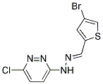 4-BROMOTHIOPHENE-2-CARBOXALDEHYDE 2-(6-CHLOROPYRIDAZIN-3-YL)HYDRAZONE 结构式