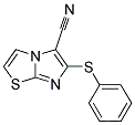 6-(PHENYLSULFANYL)IMIDAZO[2,1-B][1,3]THIAZOLE-5-CARBONITRILE 结构式