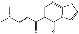 6-[3-(DIMETHYLAMINO)ACRYLOYL]-5H-[1,3]THIAZOLO[3,2-A]PYRIMIDIN-5-ONE 结构式