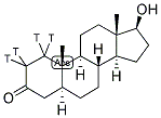 5ALPHA-ANDROSTAN-17BETA-OL-3-ONE [1,2-3H(N)]- 结构式