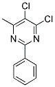 4,5-DICHLORO-6-METHYL-2-PHENYLPYRIMIDINE 结构式