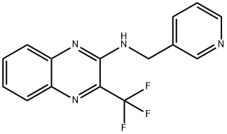 N-(3-PYRIDINYLMETHYL)-3-(TRIFLUOROMETHYL)-2-QUINOXALINAMINE 结构式