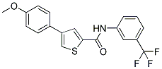 4-(4-METHOXYPHENYL)-N-[3-(TRIFLUOROMETHYL)PHENYL]THIOPHENE-2-CARBOXAMIDE 结构式