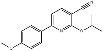 2-异丙氧基-6-(4-甲氧基苯基)烟腈 结构式