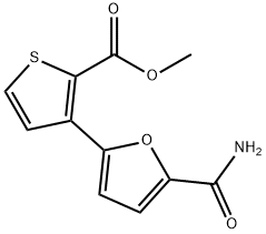 METHYL 3-[5-(AMINOCARBONYL)-2-FURYL]-2-THIOPHENECARBOXYLATE 结构式