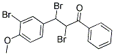 2,3-DIBROMO-3-(3-BROMO-4-METHOXYPHENYL)-1-PHENYLPROPAN-1-ONE 结构式