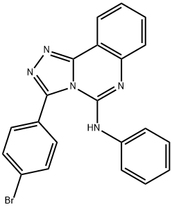 3-(4-Bromophenyl)-N-phenyl[1,2,4]triazolo[4,3-c]quinazolin-5-amine 结构式