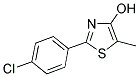 2-(4-CHLOROPHENYL)-5-METHYL-1,3-THIAZOL-4-OL 结构式