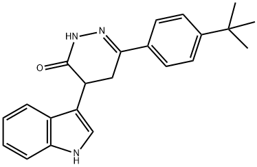 3-(4-(TERT-BUTYL)PHENYL)-5-INDOL-3-YL-1H,4H,5H-1,2-DIAZIN-6-ONE 结构式