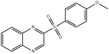 2-[(4-METHOXYPHENYL)SULFONYL]QUINOXALINE 结构式