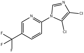 4,5-DICHLORO-1-(5-(TRIFLUOROMETHYL)(2-PYRIDYL))IMIDAZOLE 结构式