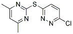 3-CHLORO-6-[(4,6-DIMETHYLPYRIMIDIN-2-YL)THIO]PYRIDAZINE 结构式