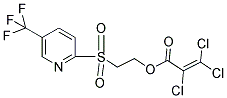 2-([5-(TRIFLUOROMETHYL)-2-PYRIDYL]SULFONYL)ETHYL 2,3,3-TRICHLOROACRYLATE 结构式