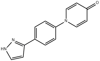 1-[4-(1H-PYRAZOL-5-YL)PHENYL]-4(1H)-PYRIDINONE 结构式