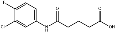 5-(3-CHLORO-4-FLUOROANILINO)-5-OXOPENTANOIC ACID 结构式