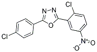2-(2-CHLORO-5-NITROPHENYL)-5-(4-CHLOROPHENYL)-1,3,4-OXADIAZOLE 结构式