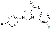 1-(2,4-DIFLUOROPHENYL)-N-(4-FLUOROPHENYL)-5-METHYL-1H-1,2,4-TRIAZOLE-3-CARBOXAMIDE 结构式