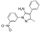 3-METHYL-1-(3-NITROPHENYL)-4-PHENYL-1H-PYRAZOL-5-AMINE 结构式