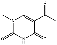 5-ACETYL-1-METHYL-1H-PYRIMIDINE-2,4-DIONE 结构式