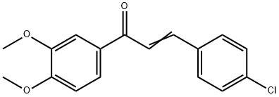 4-CHLORO-3',4'-DIMETHOXYCHALCONE 结构式