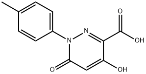 4-HYDROXY-1-(4-METHYLPHENYL)-6-OXO-1,6-DIHYDRO-3-PYRIDAZINECARBOXYLIC ACID 结构式