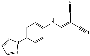 (((4-(1,2,4-TRIAZOLYL)PHENYL)AMINO)METHYLENE)METHANE-1,1-DICARBONITRILE 结构式