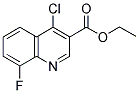 4-氯-8-氟喹啉-3-甲酸乙酯 结构式
