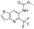 N-[5-(TRIFLUOROMETHYL)THIENO[3,2-B]PYRIDIN-6-YL]CARBAMIC ACID, METHYL ESTER 结构式