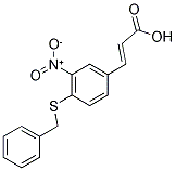 3-[4-(BENZYLTHIO)-3-NITROPHENYL]ACRYLIC ACID 结构式