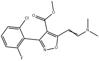 Methyl3-(2-chloro-6-fluorophenyl)-5-(2-(dimethylamino)vinyl)isoxazole-4-carboxylate