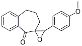 2-(4-METHOXYBENZYLIDENE)-1-BENZOSUBERONE EPOXIDE 结构式