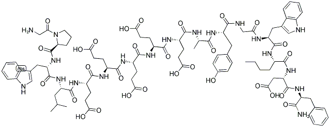 (15-NORLEUCINE) HUMAN GASTRIN I (2-17) 结构式