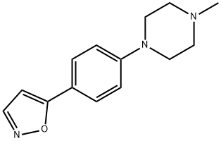1-[4-(5-ISOXAZOLYL)PHENYL]-4-METHYLPIPERAZINE 结构式