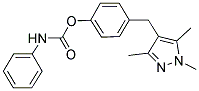 4-[(1,3,5-TRIMETHYL-1H-PYRAZOL-4-YL)METHYL]PHENYL N-PHENYLCARBAMATE 结构式