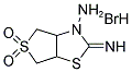 2-IMINO-5,5-DIOXO-TETRAHYDRO-5LAMBDA6-THIENO[3,4-D]THIAZOL-3-YLAMINE 结构式