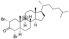 5-ALPHA-CHOLESTAN-2-ALPHA, 4-ALPHA-DIBROMO-3-ONE 结构式